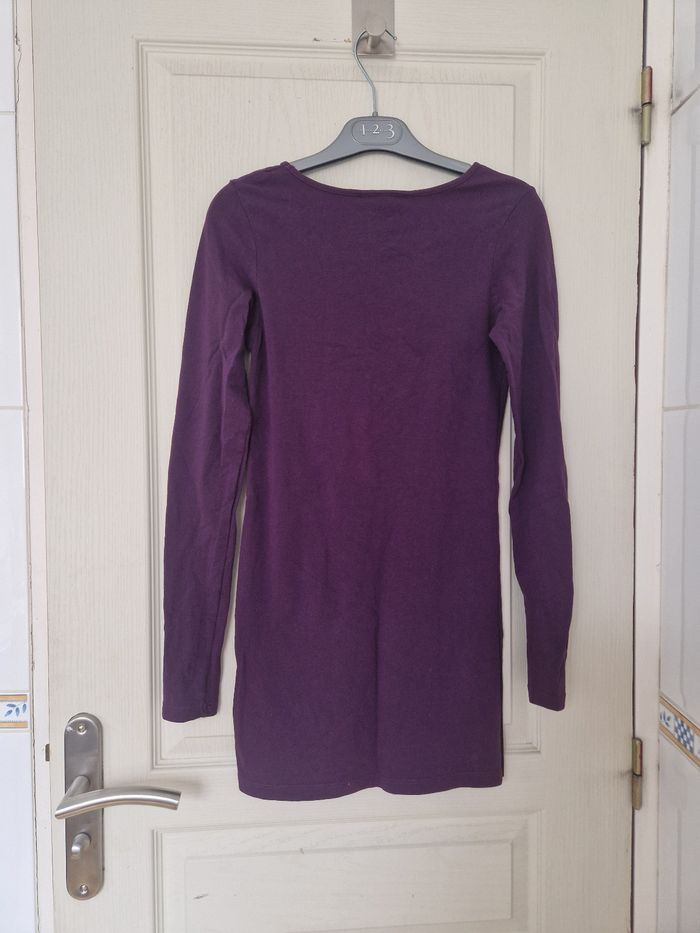 Tunique manches longues violet fille H&M 12 ans - photo numéro 3