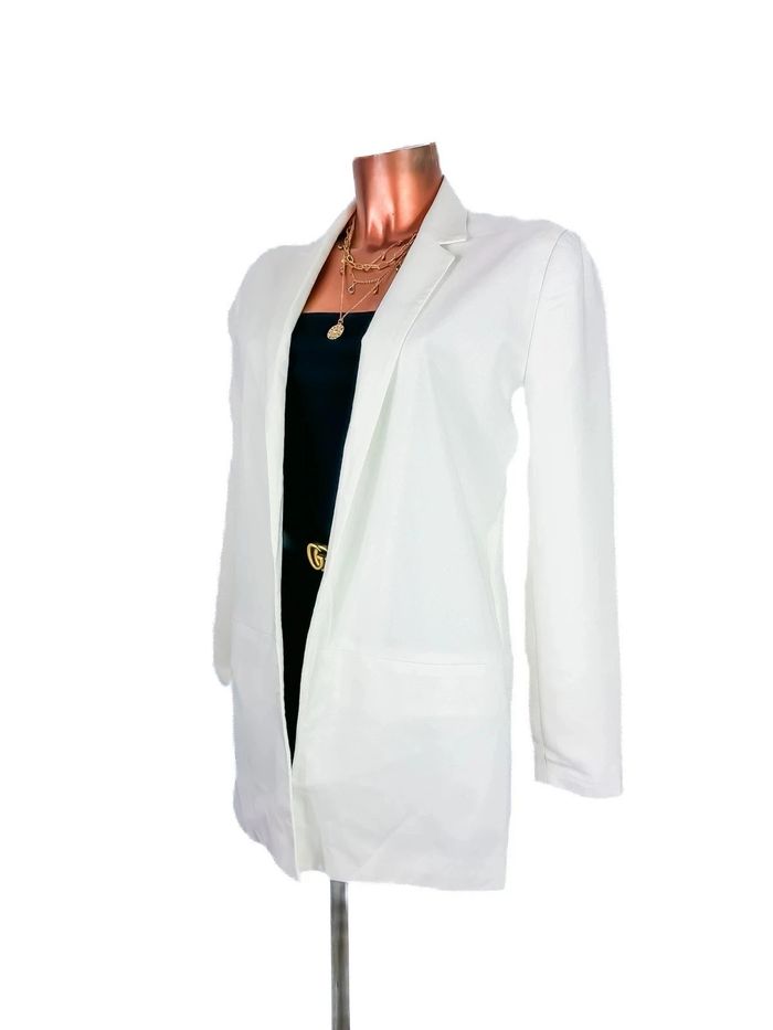 Magnifique blazer blanc long