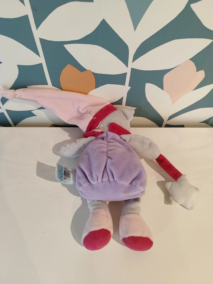 Doudou ourson phosphorescent la lune et l'étoile baby nat - photo numéro 3