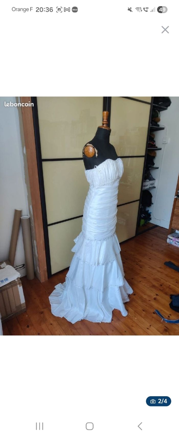 Robe de mariée effet sirene - photo numéro 2