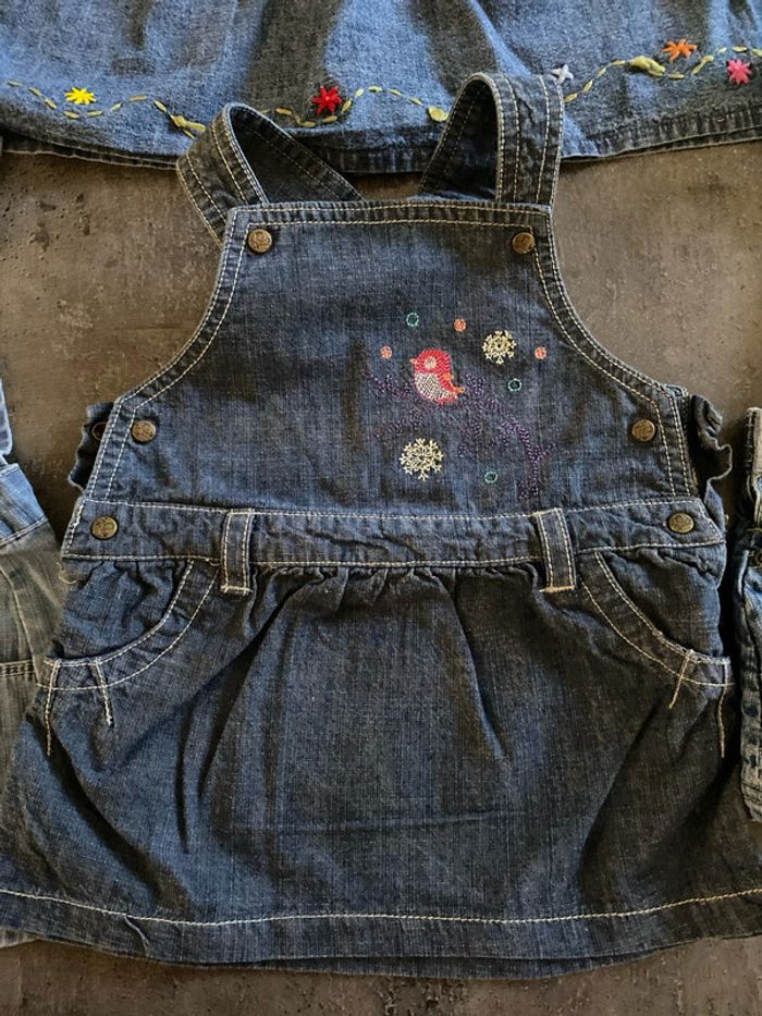 Lot de 4 robes en jeans - photo numéro 4