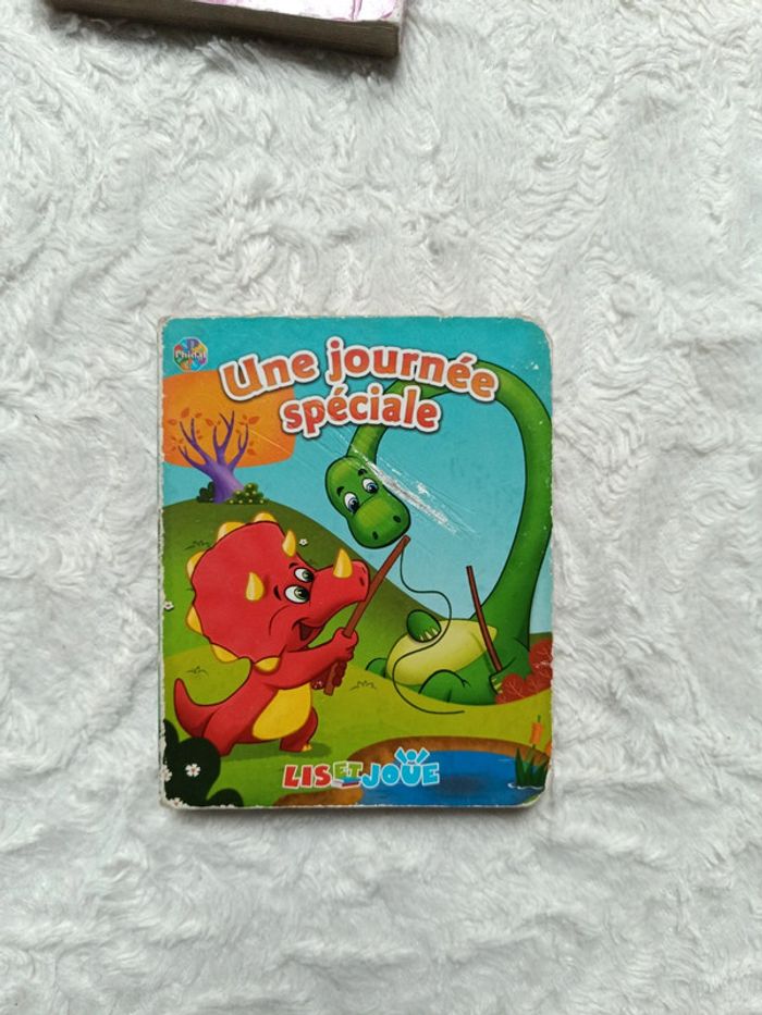 Lot de 2 livres cartonnés bébé enfant Groupe né Journée spéciale Lis et Joue Phidal - photo numéro 4