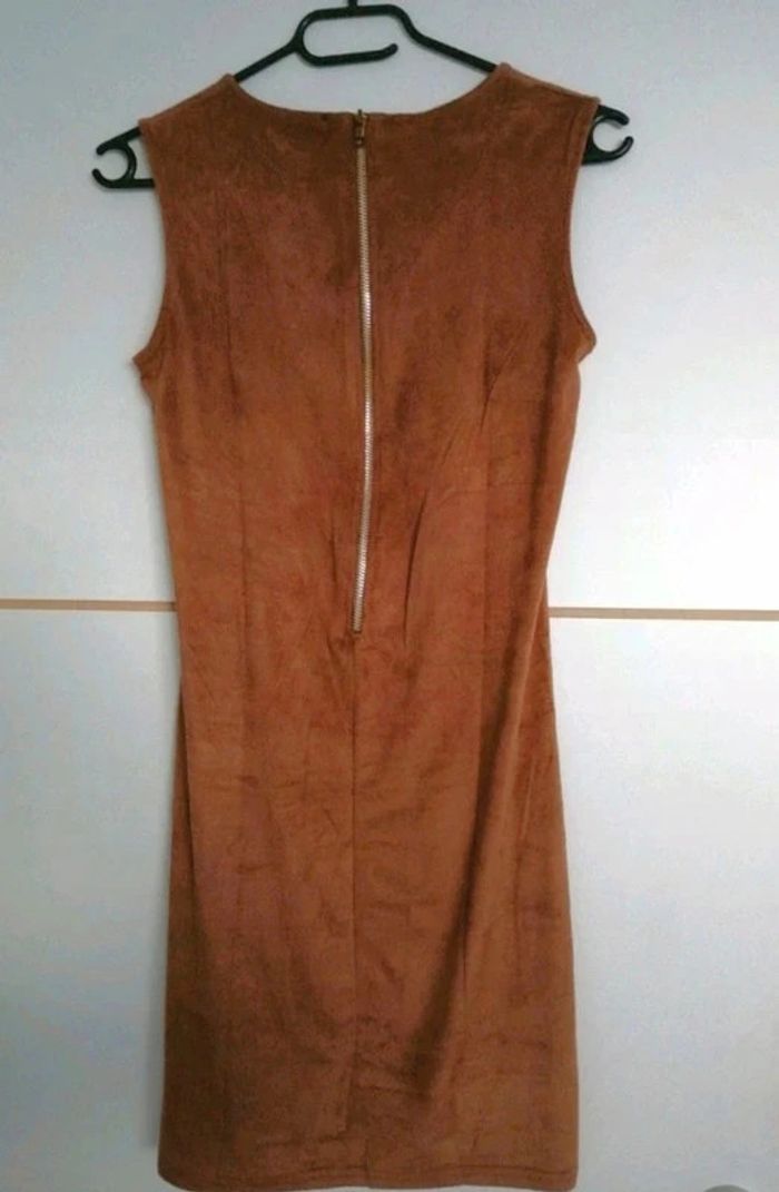 Robe camel type daim taille S - photo numéro 2