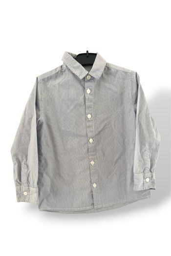 Chemise manches longues rayures garçon / bleue clair / 5ans / 110cm / Kiabi