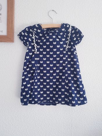 Next - Robe manches courtes - Motifs : chats (18 mois)