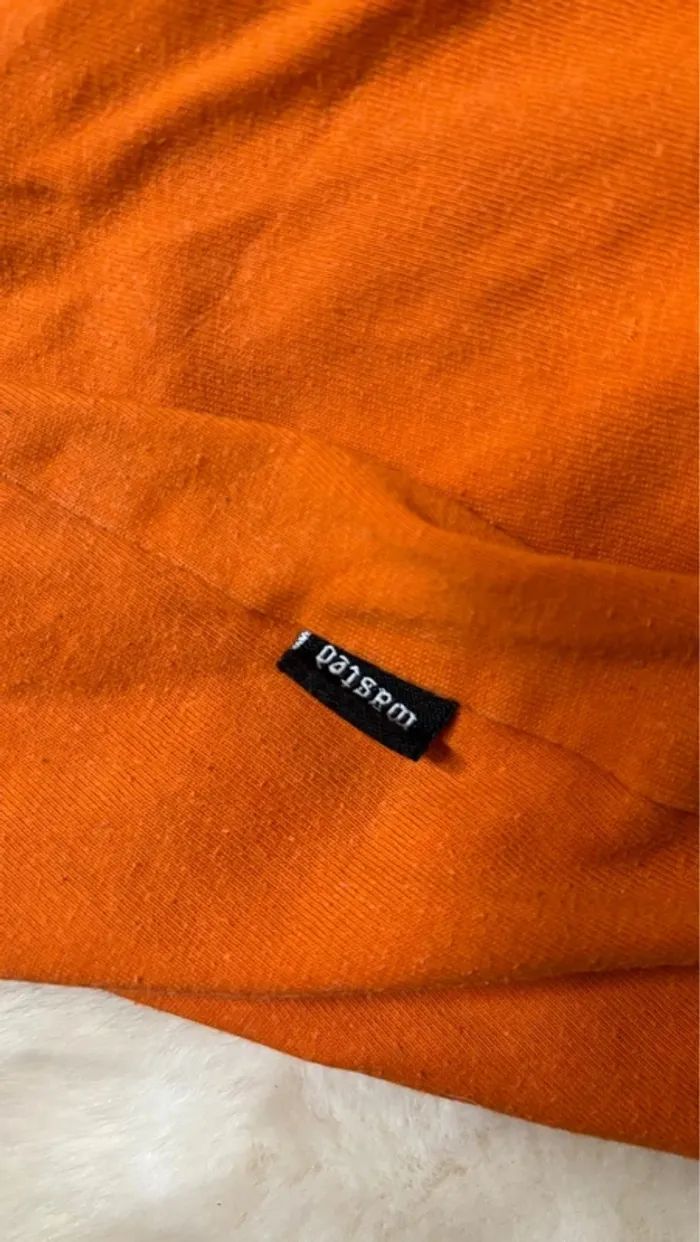Tee shirt oversize orange Wasted Paris rave on unisexe - photo numéro 5