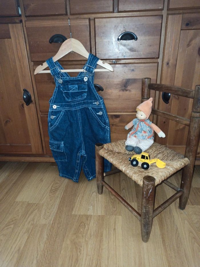 Salopette jean's bout'chou 6 mois tbe