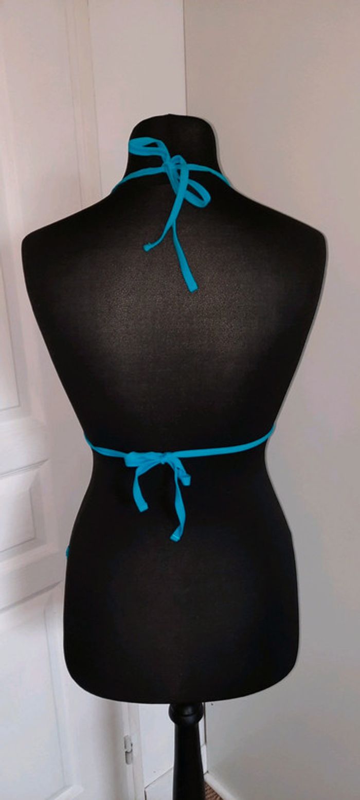 Maillot de bain 2 pièces bleu turquoise - photo numéro 3