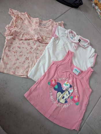 Lot de 3 hauts manches courtes