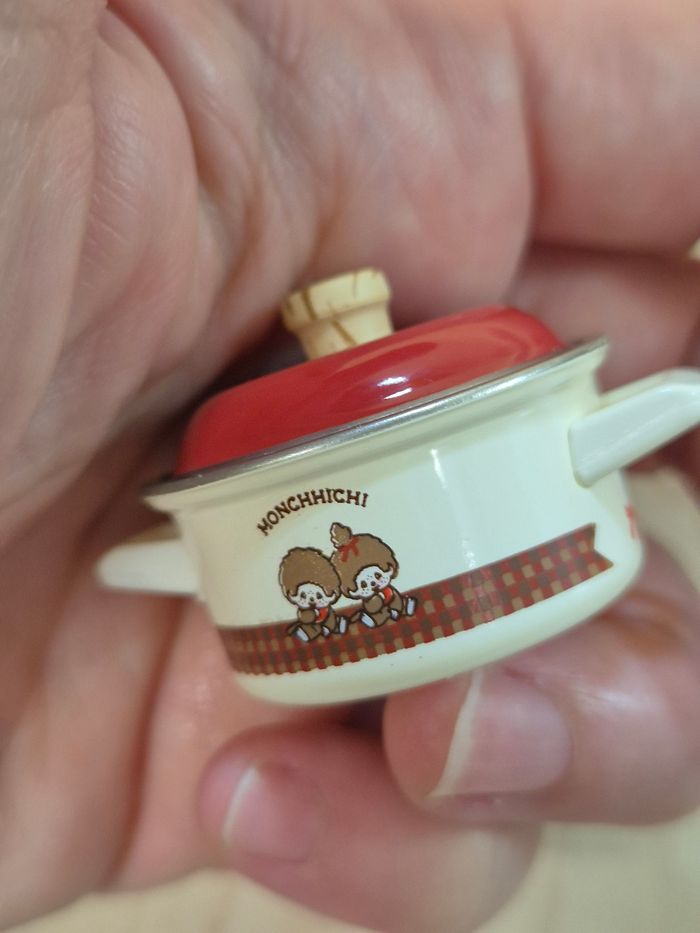 Gashapon mini figurine Monchhichi (Kiki) : Fait-tout - photo numéro 3