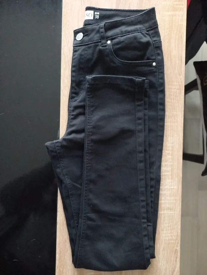 Pantalon noir skinny T38/40 - photo numéro 6
