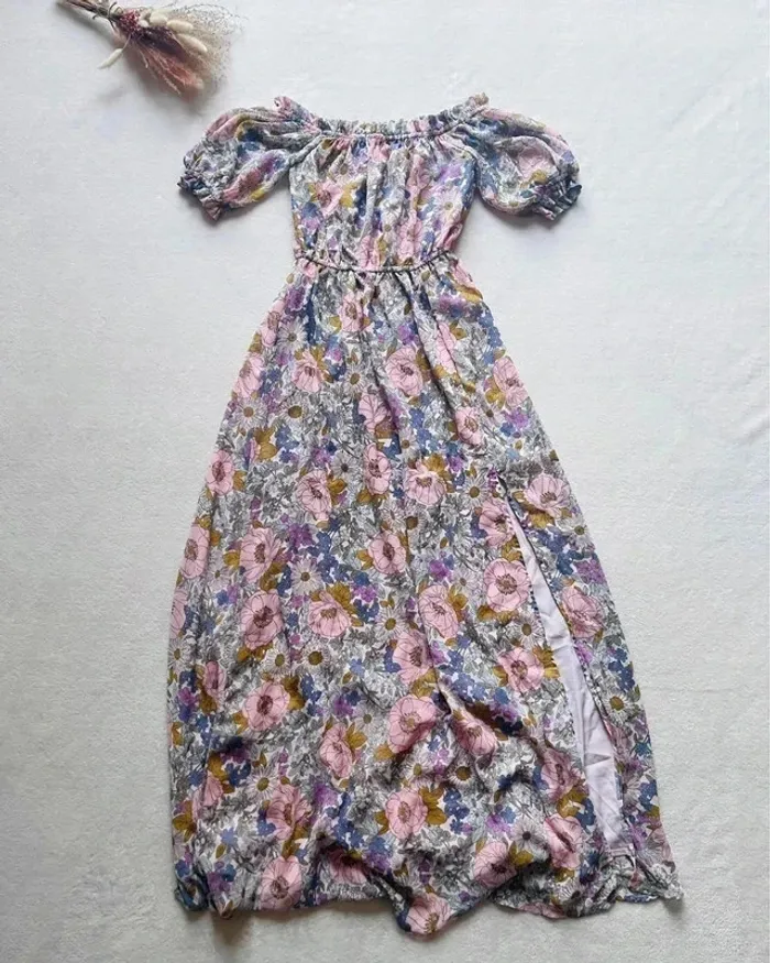 Robe longue à fleurs taille 34 - Amisu - photo numéro 5