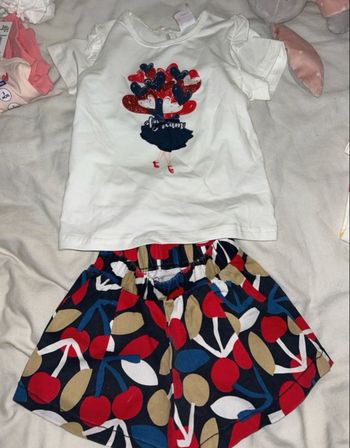 Ensemble short t shirt neuf