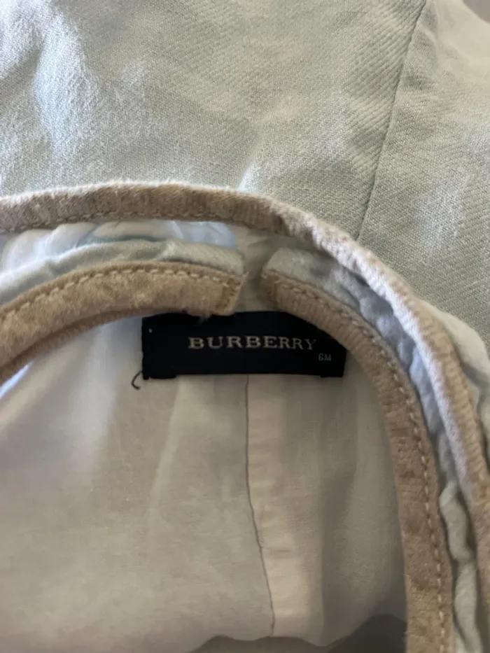 Salopette Burberry bleu enfant - photo numéro 3