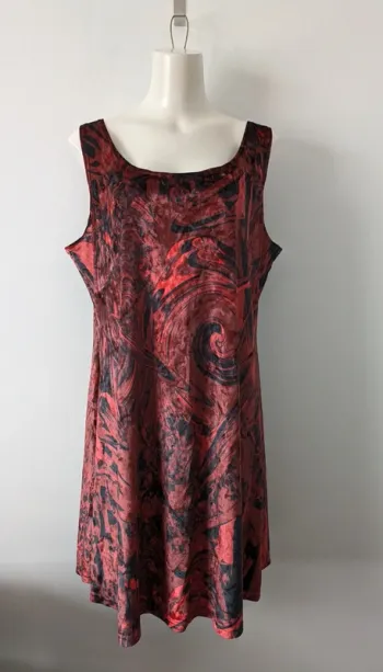 Robe patineuse de créateur en velours - D'ArtCJs by Christine - taille 46/48