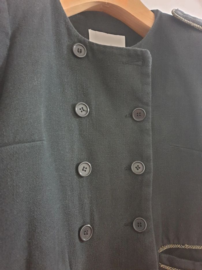 Veste Caban Blazer mi saison coton Maje Taille 38 - photo numéro 10