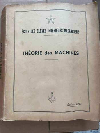 Théorie des machines 1941