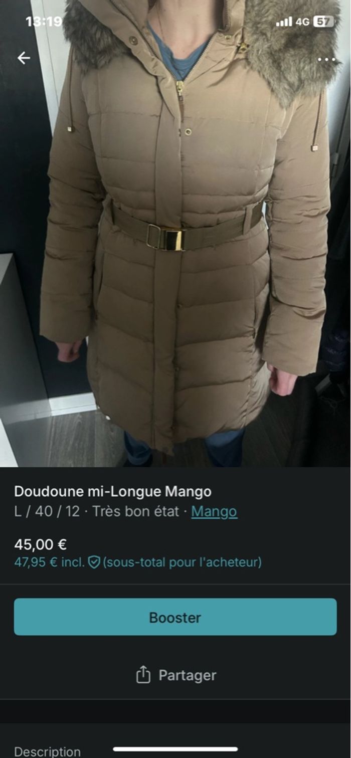 Doudoune mango - photo numéro 3