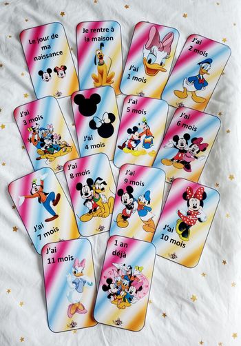 Cartes étape - Mickey et ses amis
