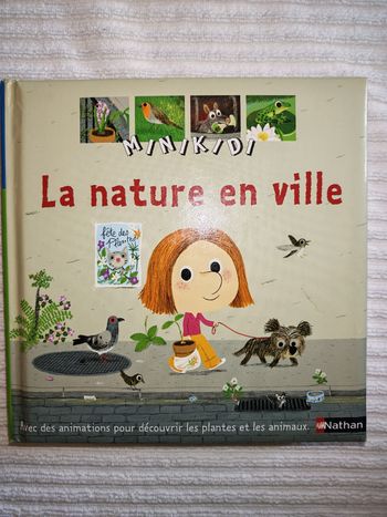 Livre animé minikidi la nature en ville