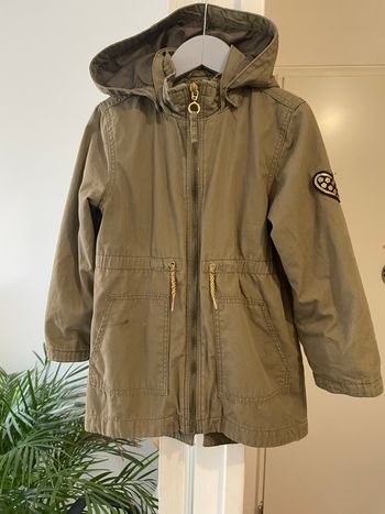 H&M - parka à capuche kaki  taille 4/5 ans