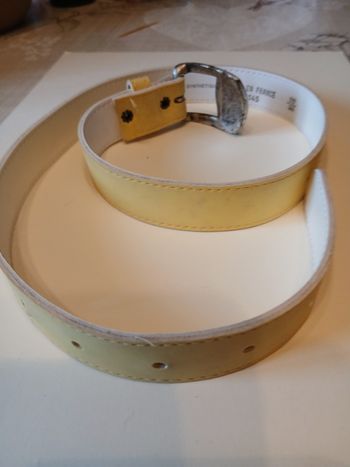 Ceinture femmes  jaune pâle