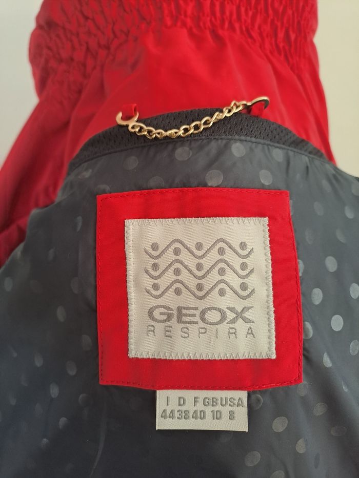 Veste imperméable rouge Geox Respira taille 40 - photo numéro 4