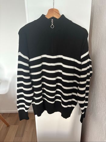 pull en laine à rayure