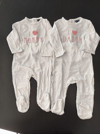 Lot de pyjamas fins 12 mois