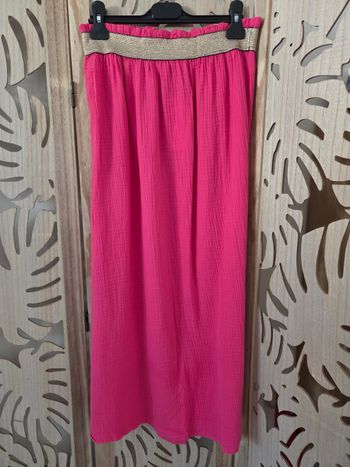 Jupe longue gaze de coton taille S
