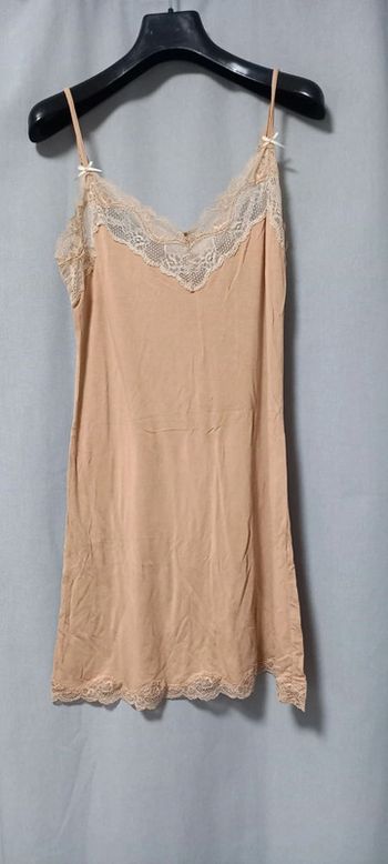 Nuisette chemise de nuit etam vieux rose beige 34