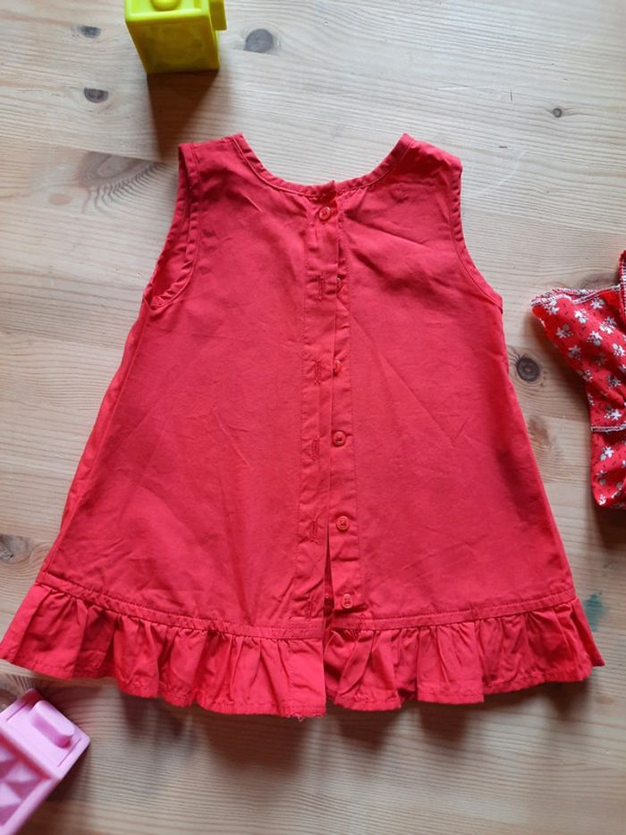 Lot 2 robes rouge fille 6 mois ou 68 cm - photo numéro 13