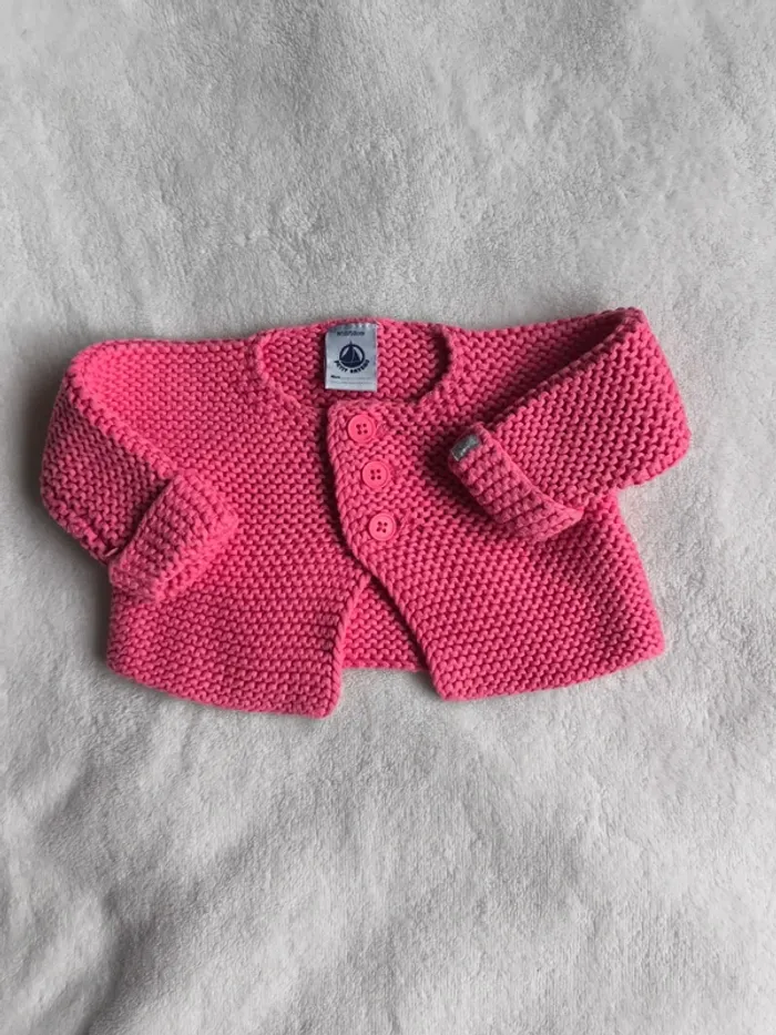 Gilet 0 mois petit bateau