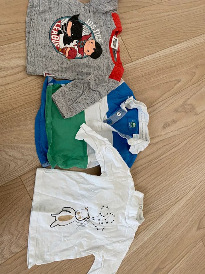 Lot de 3 t-shirts manches longues 12 mois obaibi