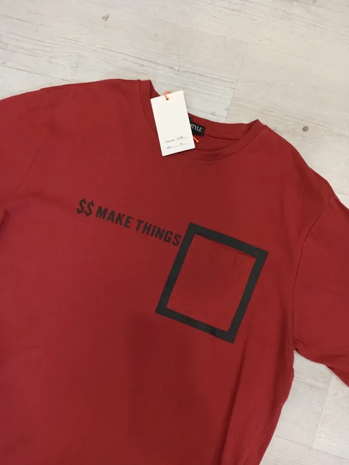 Tee shirt homme tête de mort rouille xl - photo numéro 3