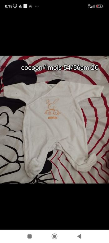 Pyjama cocoon 1mois