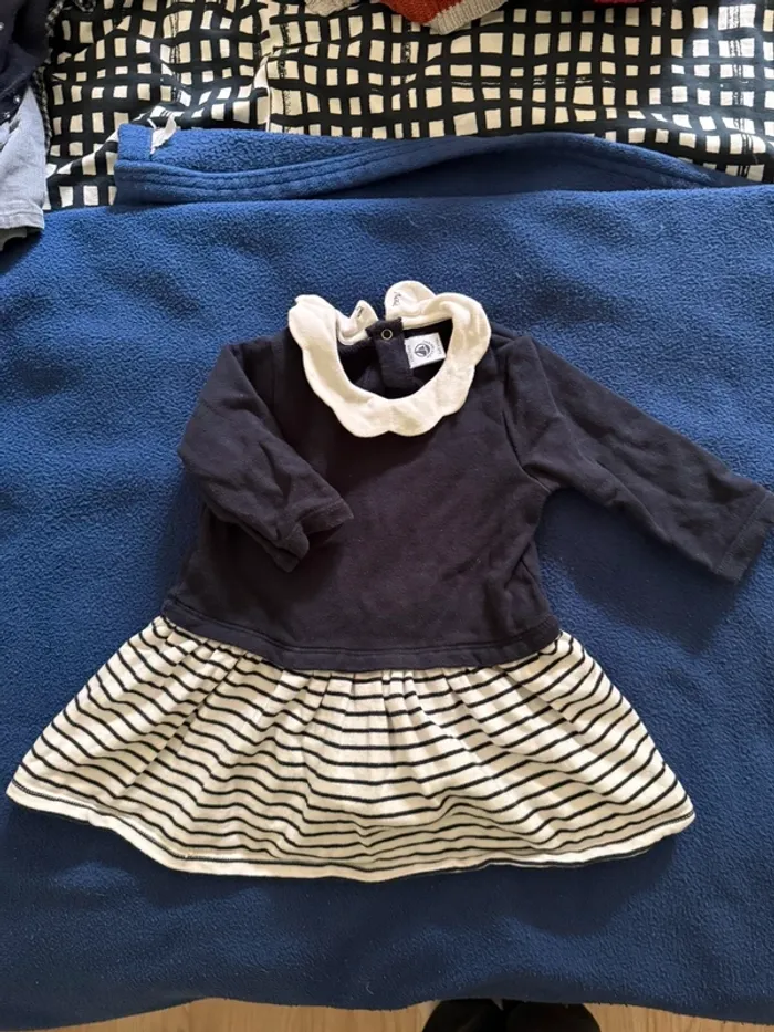 Robe petit bateau bleu marine