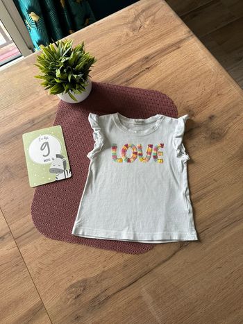 T-shirt fille LOVE 💕 74cm /9m