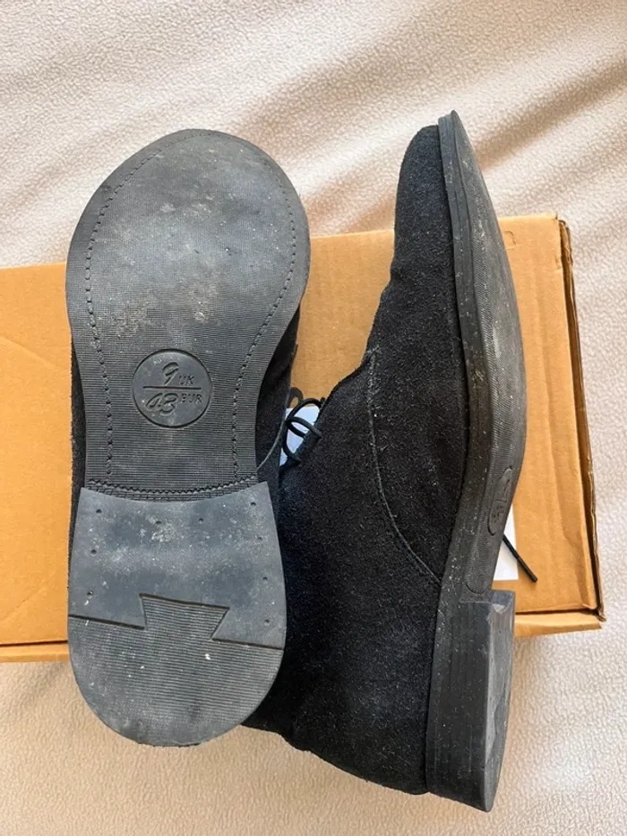 Chaussures en daim noir boots homme 43 - photo numéro 3