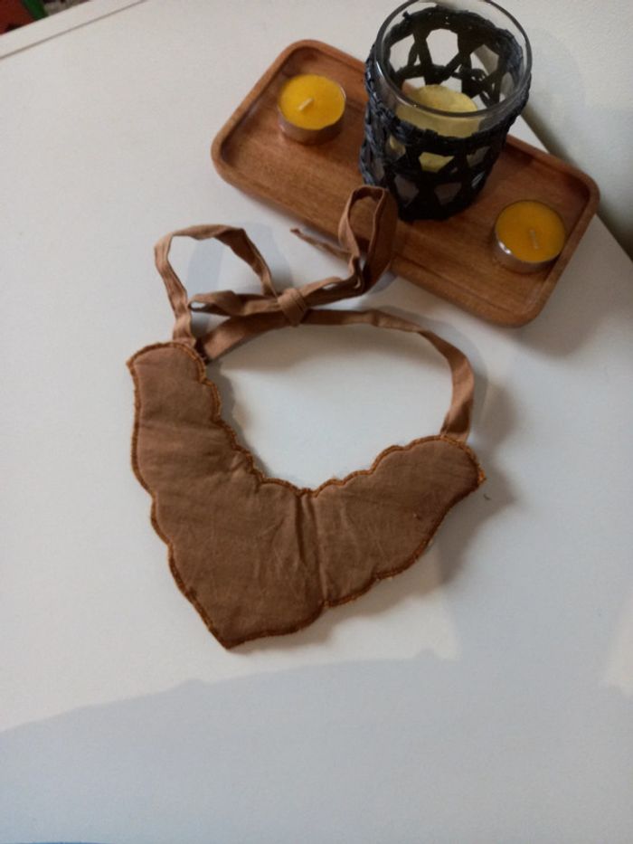 💝Collier bohème en tissu et perles - photo numéro 3