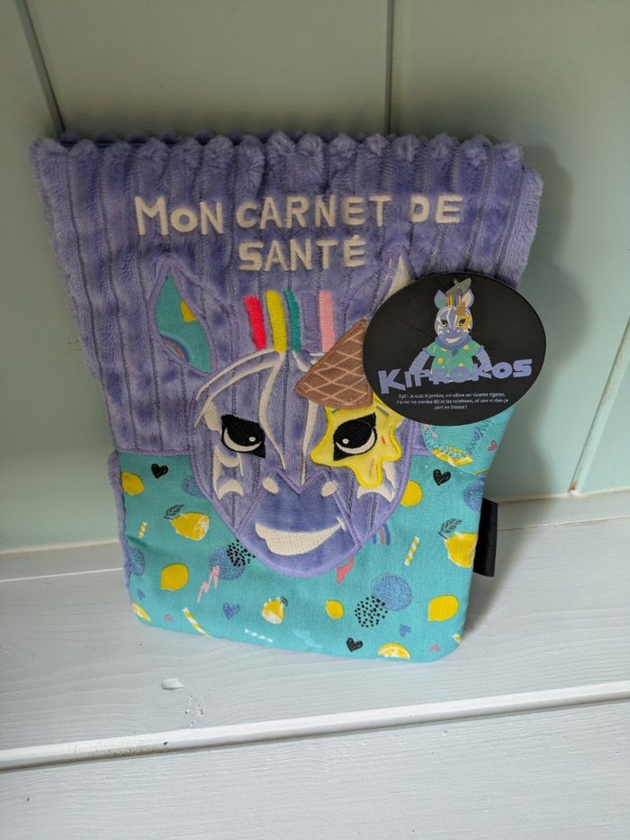 Déglingos Protège carnet de santé Kiprokos le zèbre