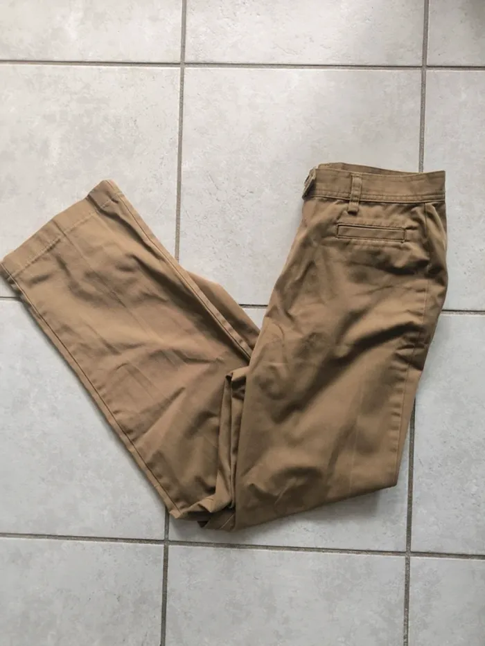 Pantalon marron clair | beige foncé