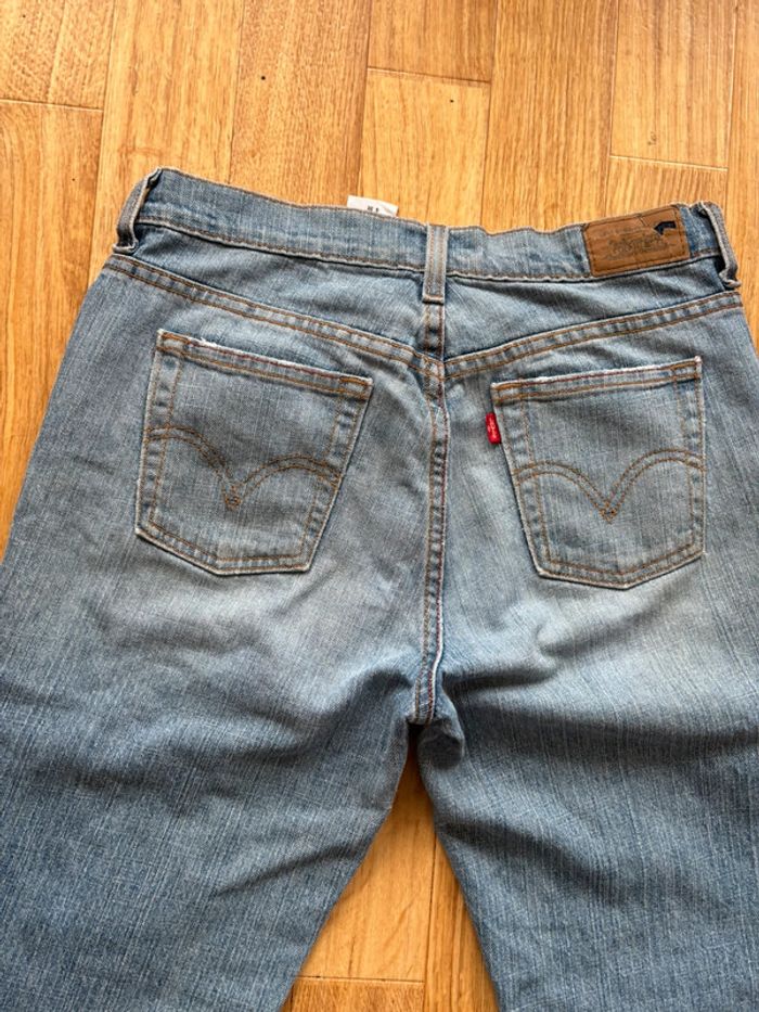 Jean femme Levi’s 515 bootcut évasé y2k 2000s bleu clair troué Mexique US rare taille 36/38 S/M - photo numéro 15