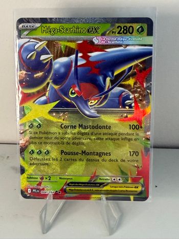 Carte Pokémon ME02 méga-scarhino Ex 004/094