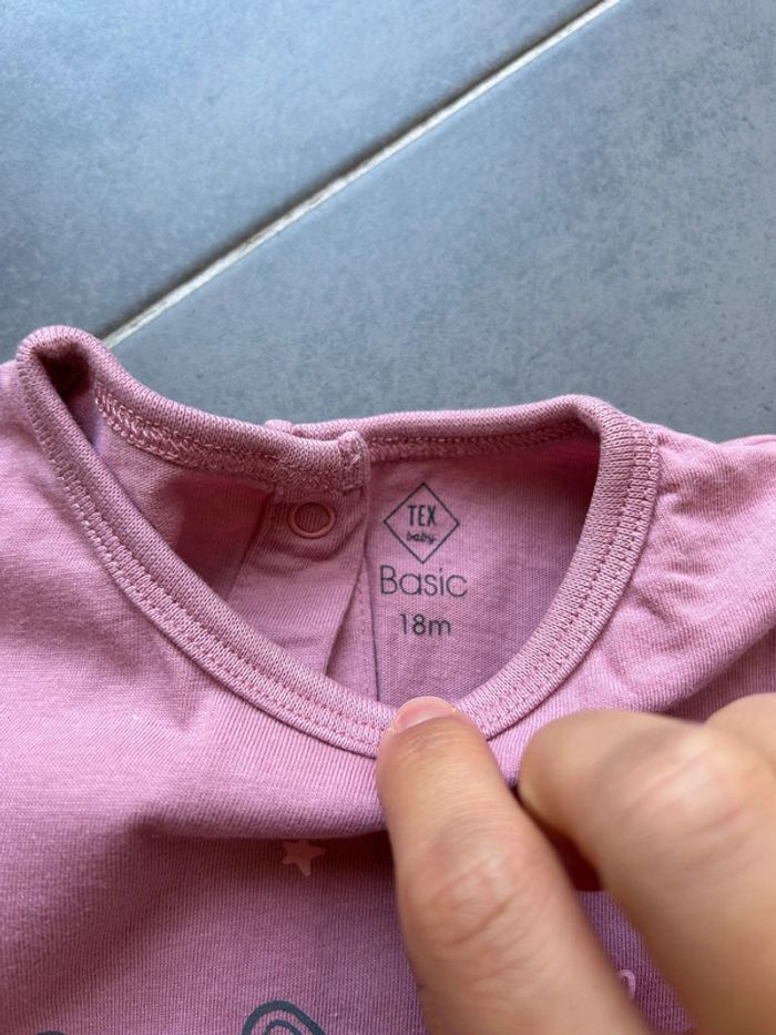Pyjama 1 pièce léger grenouillère manches longues bébé fille tex - photo numéro 5