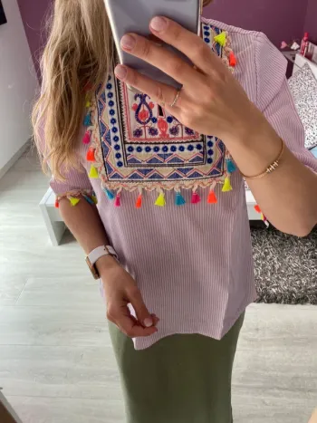 Blouse colorée