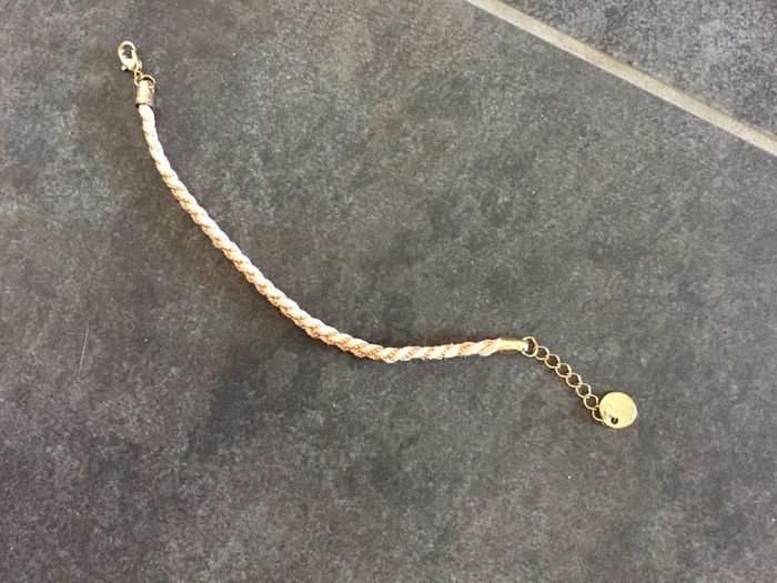 Bracelet tressé rose - photo numéro 2