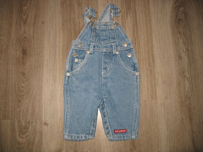 SALOPETTE EN JEAN BÉBÉ GARÇON "TOUT COMPTE FAIT" - 3 MOIS - n°02