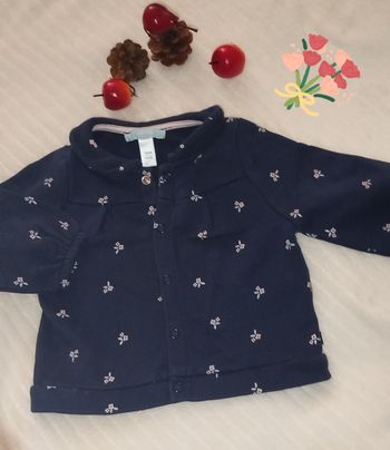 Obaïbi Gilet sweat fille 6 mois