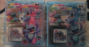 Lot de 2 packets de tampons Stitch avec rouleau 